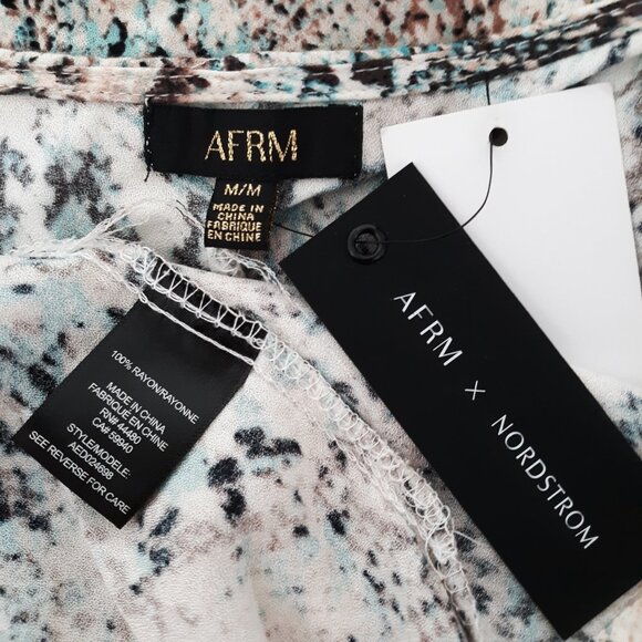 NEW AFRM Mariska Long Sleeve Midi Dress - Picture 10 of 10